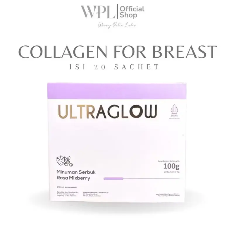 ￼UltraGlow Collagen Drink for Breast Powder Bubuk Serbuk Susu