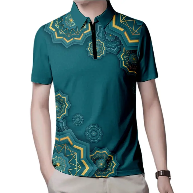 kemko pria jersey muslim ramadhan desain 3 terbaru tahun 2024 Putih Polos bahan Poliester premium terbaru 2024
