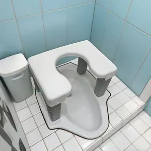 Duduk kursi jongkok Toilet Kursi Jongkok Bangku plastik wc duduk portable Kamar Mandi kloset jongkok flush kursi toilet