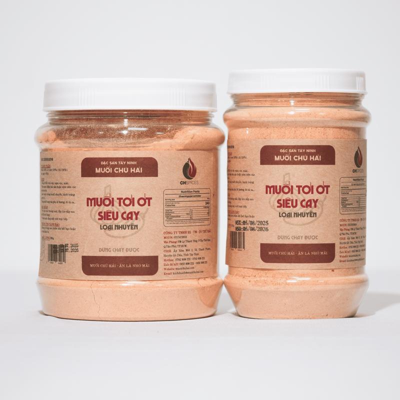 Muối nhuyễn siêu cay Chú Hải - muối Tây Ninh dùng chay được