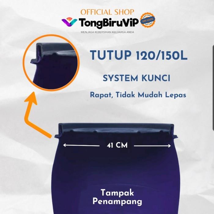 V♥Kk Tutup Tong Biru / Tong Sampah / Gentong Air 120/150L (Diameter 41Cm) X✪Q1 2