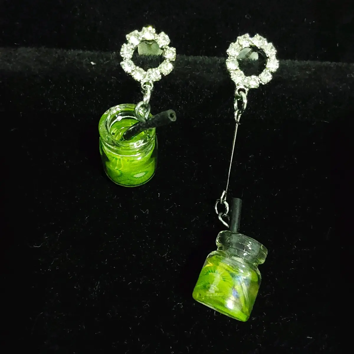 earrings- cute mix match drink