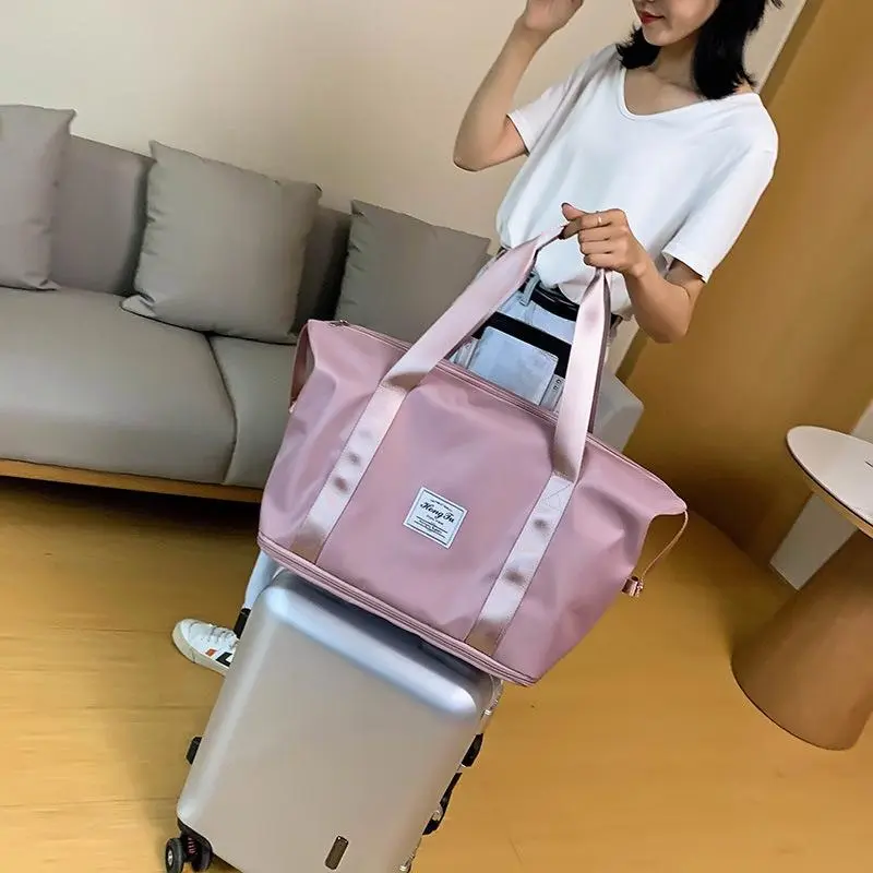 TSA (COD)Tas Travel Lipat Motif Besar 3 Tingkat Foldable Travel Bag Hand Carry Tas Koper Lipat Mudik Jinjing Polos Murah Bag Tas Lipat Travel Besar 2 Tingkat Waterproof Foldbag Wanita 1