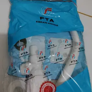 FTA Keran Dapur Angsa Hitam PVC MURAH Mewah Cuci Piring Wastafel Kamar mandi Dapur 27cm x 18cm Filter Air Tahan Karat Elegan Modern