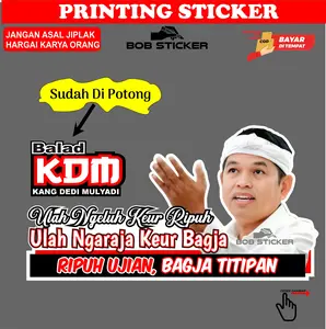 Terbaru ! stiker kata kata KDM ulah ngeluh Keur ripuh / Kang dedi / Dedi mulyadi / Bapa Aing reflektif pintu