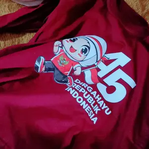 Baju Kaos Crop Serut Anak MECUKIDS 25 Usia 4 5 6 7 8 9 10 11 12 Tahun Lengan Panjang Custom nama Spesial Kemerdekaan 17 Agustus agustusan Cantik Fashion