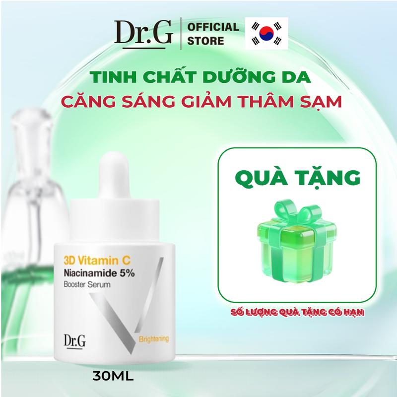 Dr.G Tinh Chất 3D Vitamin C Niacinamide 5% Booster Serum 30ml Làm Sáng Da Nano 3D Giảm Đốm Nâu & Thu Nhỏ Lỗ Chân Lông