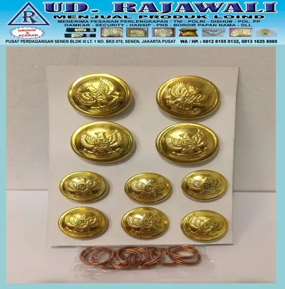 Flash Sale Kancing PDU Camat/Lurah/Bupati/Walikota / Paskibra|Kancing Logo Garuda