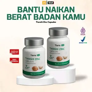 [Nutrisi Tubuh] Tianshi Zinc Capsules  Original - Tambah bb - Nafsu Makan - BPOM  Free E-Book