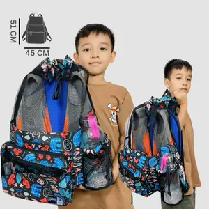 Tas Renang Jaring Motif Sky  /Tas Aksesoris Renang Free Custom Nama
