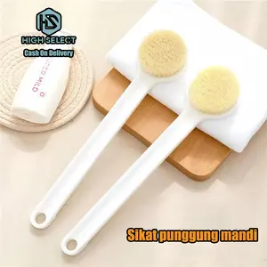 HIGH SELECT  Sikat Punggung Mandi Gagang Panjang Membersihkan Punggung dengan Mudah Sikat Pembersih Tubuh Super Lembut
