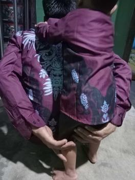 Product Review of Abimana burgundi kemeja batik pria slimfit lapis furing full body terbaru from e**h 0
