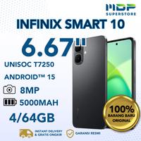 Gambar HANDPHONE INFINIX SMART 10 4/64GB - HP ANDROID INFINIX - BLACK dari mdpsuperstore Kota Palembang 5 Tokopedia