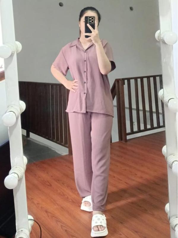SET KEMEJA PENDEK CELANA PANJANG AIRFLOW 0