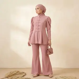 MEICHA SET WANITA TERBARU KNIT PREMIUM CHEONGSAM MODEL DENGAN DESAIN ELEGHAN
