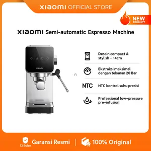 Xiaomi Semi-automatic Espresso Machine | Desain compact stylish | Ekstrasi Maksimal Tekanan 20 Bar | NTC Kontrol suhu presisi | Low-pressure infusion [Official Store]