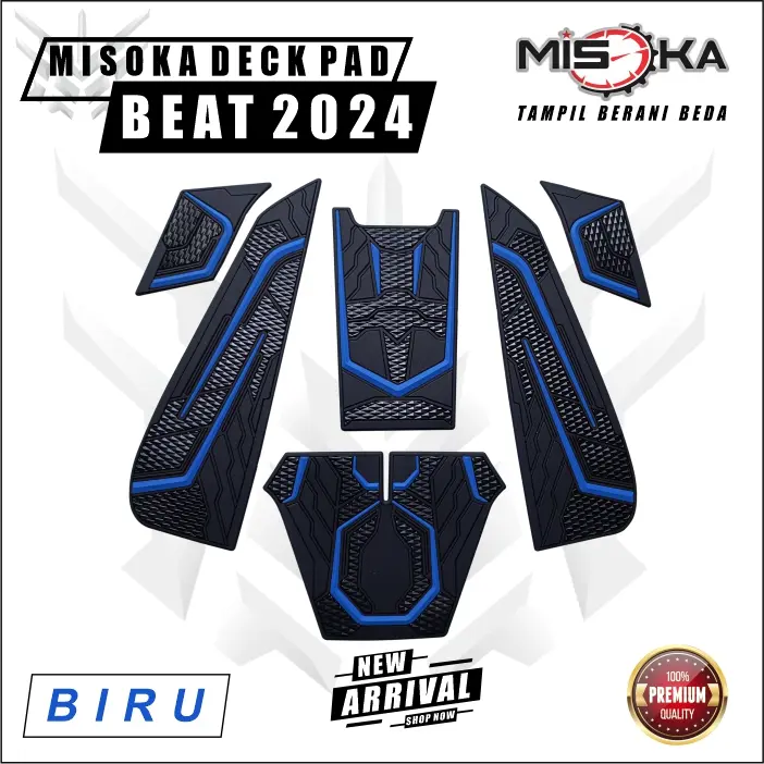 Misoka Deck pad Cover Beat Deluxe 2024 Street 2024 keyless Aksesoris motor Honda Murah Beat Deluxe generasi ke 2 2