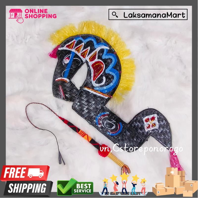 [LSM] JARANAN ANAK + PECUT PAKET MURAH / kuda lumping / kuda lumping anak / kuda pegon / barongan / devil / pecut / cambuk / reog Bambu 0