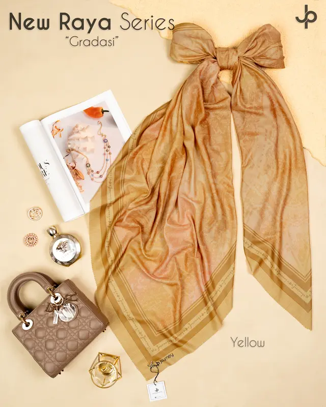 HIJAB JOURNEY RAYA WARNA NEW ADA 24 WARNA PILIHAN kerudung motif 5