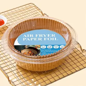 YoHome  Kertas Alas Air Fryer packing mika dan non mika 50pcs Anti Lengket Tahan Minyak 16cm / kertas Minyak 20cm / baking paper 16cm / kertas alas air fryer anti lengket