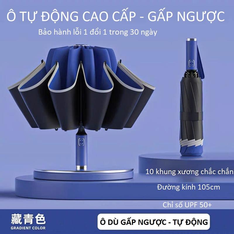 Dù Ô Tô Gấp Ngược Tự Động Đóng Mở 2 Chiều Ô Dù Che Mưa Đi Nắng Cao Cấp -OCTAHN