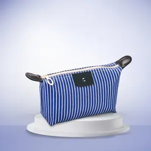 Tas Pouch Kosmetik Pouch Souvenir Motif Garis Belang Terbaru-BK6010