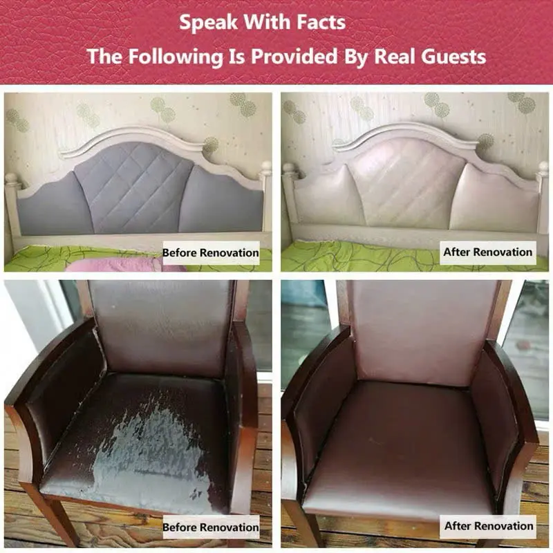 Sofa da dán Miếng dán vải da PU cỡ lớn kích thước chữa ghế sofa đồ da tự dính 8