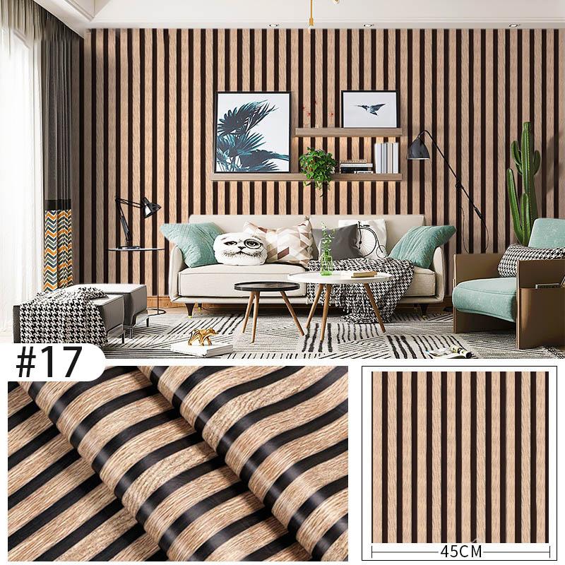 10M*45CM Fluted Panel Wall stickers PVC Wallpaper Self Adhesive Wall ...