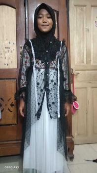 Product Review of KAMARI set rok anak ice blue,burgundy,set gaun anak,set rok anak lebaran..brukat tile dot/polos,kebaya anak,gamis lebaran anak kekinian usia 2-15 tahun Setelan Muslim anak Bunga Outer Baju Jilbab Nyaman Panjang Panjang Dress Kaos from R**1 2