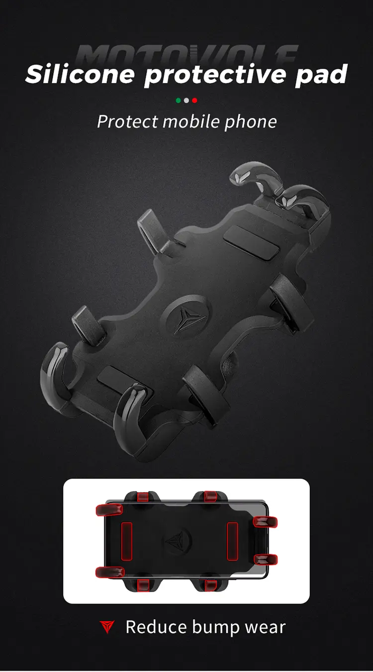 MOTOWOLF CP HOLDER V5 360 DEGREES ROTATABLE MOTOWOLF PHONE HOLDER