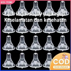 20PCS Dot Botol Bayi 3.8cm standard pacifier Dot Nipple SLIM NECK Dot Ulir BPA free empeng bayi KOI