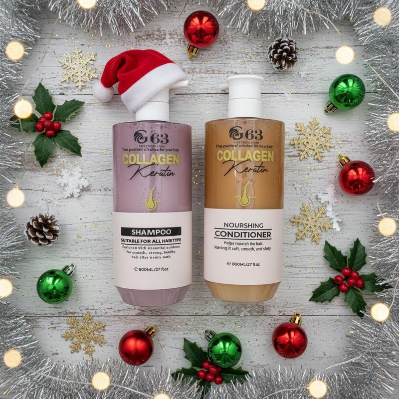   MP AK  Keratin G63 Collagen 800ml - Dầu Gội & Dầu Xả Chăm Sóc Tóc Hư Tổn Chẻ Ngọn Khô Xơ 800ml - An Toàn Không Paraben & Silicon - Dưỡng Tóc Mượt Bóng 