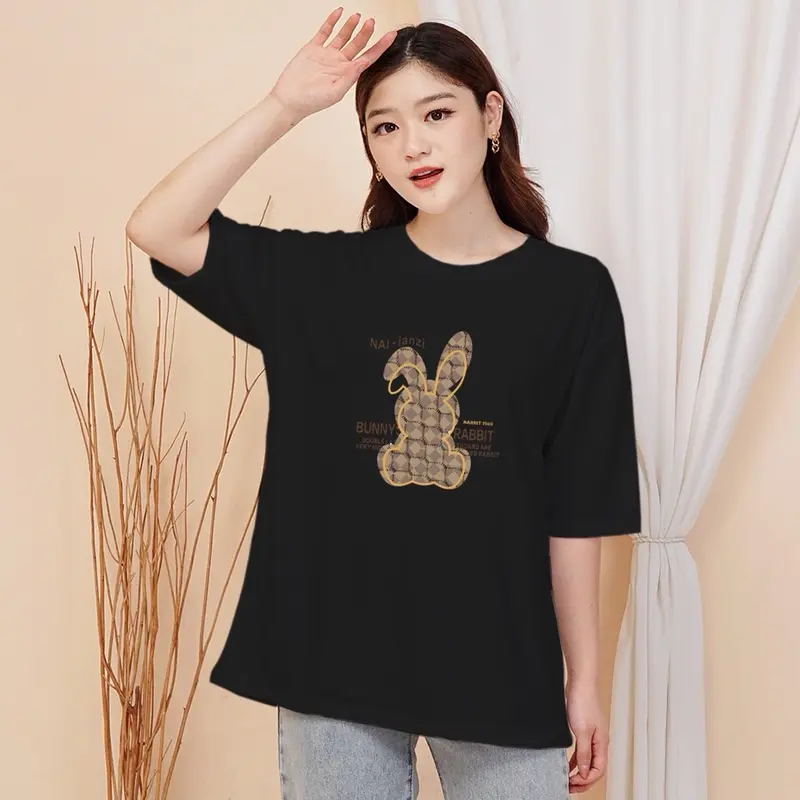 ￼COD Kaos T-shirt Oversize Wanita - Brown Bunny Kaos Distro WANITA - Kaos Streetwear Oversize - Baju Kaos Distro motif -BAJU OVERSIZE UNISEX- KAOS UNISEX LENGAN PENDEK 6