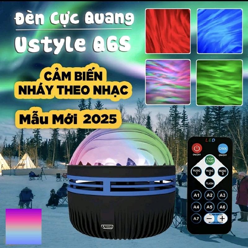 Đèn GALAXY Cực Quang UStyle Q6S cảm biến nhạc - Chiếu Bầu Trời Cực Quang Trang Trí Decor Phòng Điều Khiển Từ Xa