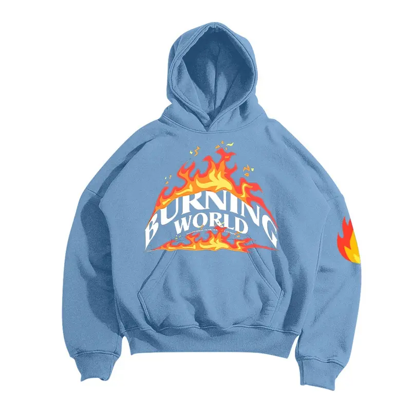 MIDDLEITS | HOODIE BOXY OVERSIZE | BURNING WORLD 2