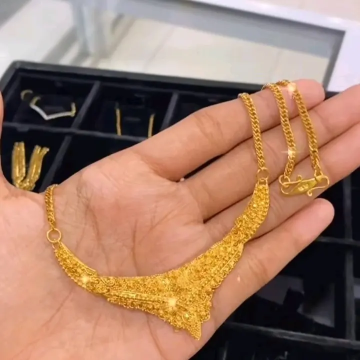 kalung Jodha Kuningan lapis emas 22 k