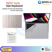 Gambar QUEEN Microfiber Premium Kain Lap Anti Dust Cover Keyboard Pembersih Laptop 13/14" inch dari QUEEN id Official Kab. Tangerang 1 Tokopedia