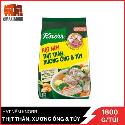 Hạt nêm Knorr Thịt thăn  xương ống & tủy  1800g Gia Vị 