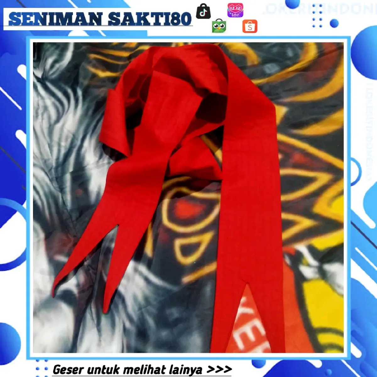 Sabuk Merah IKS.PI Polos Dril - Model Terbaru