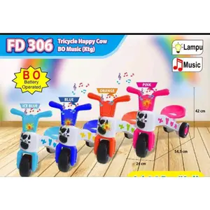 Sepeda Sapi Roda 3 + MUSIK & LAMPU FD 305/FD 306 Mainan Plastik Anak Toys