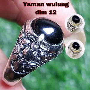 Cincin batu yaman wulung dim 12 tembus senter merah #Cincinpriawanita