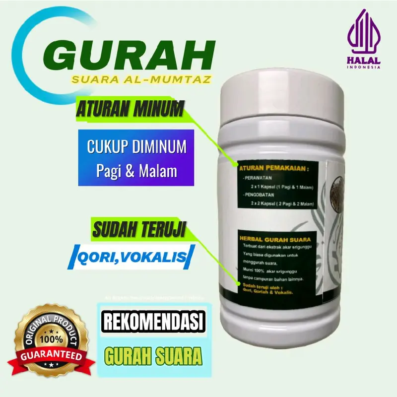 Gurah Herbal AL-MUMTAZ Paket 2 Botol Besar Lebih Hemat [bisa COD] 100% Herbal Ekstrak Akar Srigunggu 3