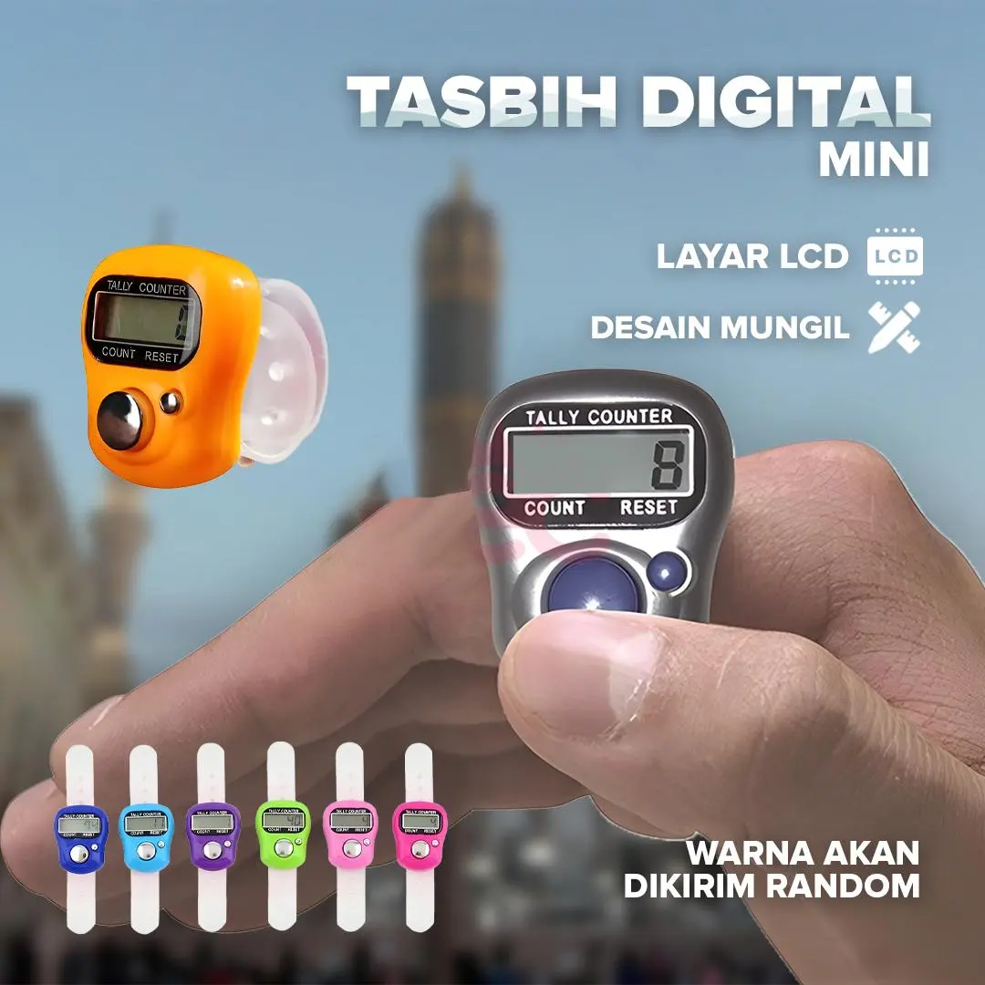 Tasbih Digital Mini | Alat Hitung Elektronik | Tally Counter Mini