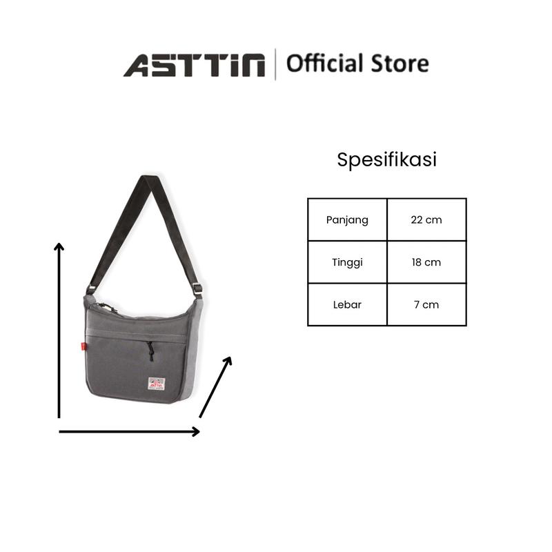 Tas Selempang  Walker RR (Kecil) Uniseks Canvas Series Original Asttin Pria 9