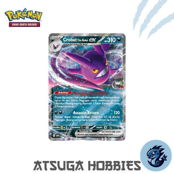 Jual Crobat Tim Roket ex / Golbat Tim Roket / Zubat Tim Roket - Kartu ...