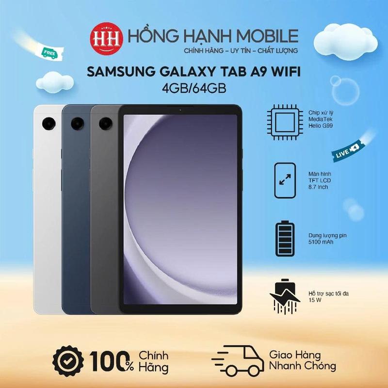 Máy Tính Bảng Samsung Galaxy Tab A9 Wifi 4GB/64GB - Hàng Chính Hãng