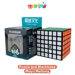 Mainan Anak Puzzle Cube 6x6 Blackbase Moyu Meilong