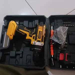 【May & 6.6 Gajian Sale 】 SOARFLY 1588VF baterai lithium Mesin Bor 1800r/min Cordless Drill lmpact Electric BatteryScrewdriver Wall 3 Mode Screwdriver Hammer DrillBits torsi