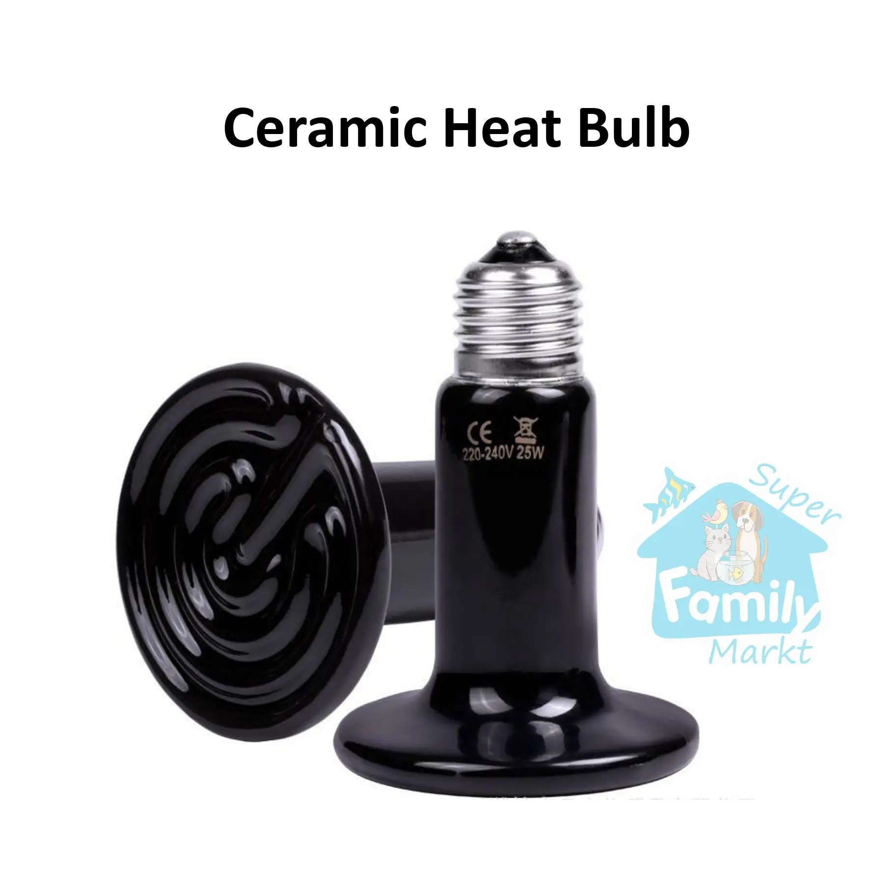 Ceramic Heat Emitter Reptile Lamp Bulb E27 Head No Light Infrared Heater Tortoise Reptile Heating Bulb 50w 75w 100w 150w 200w