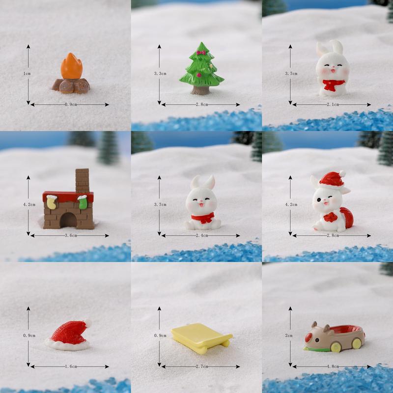 Product Introduction of Cheerful Christmas Bunny Resin Figurine Festive And Whimsical Holiday Decor 0